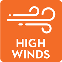 web icon representing high winds
