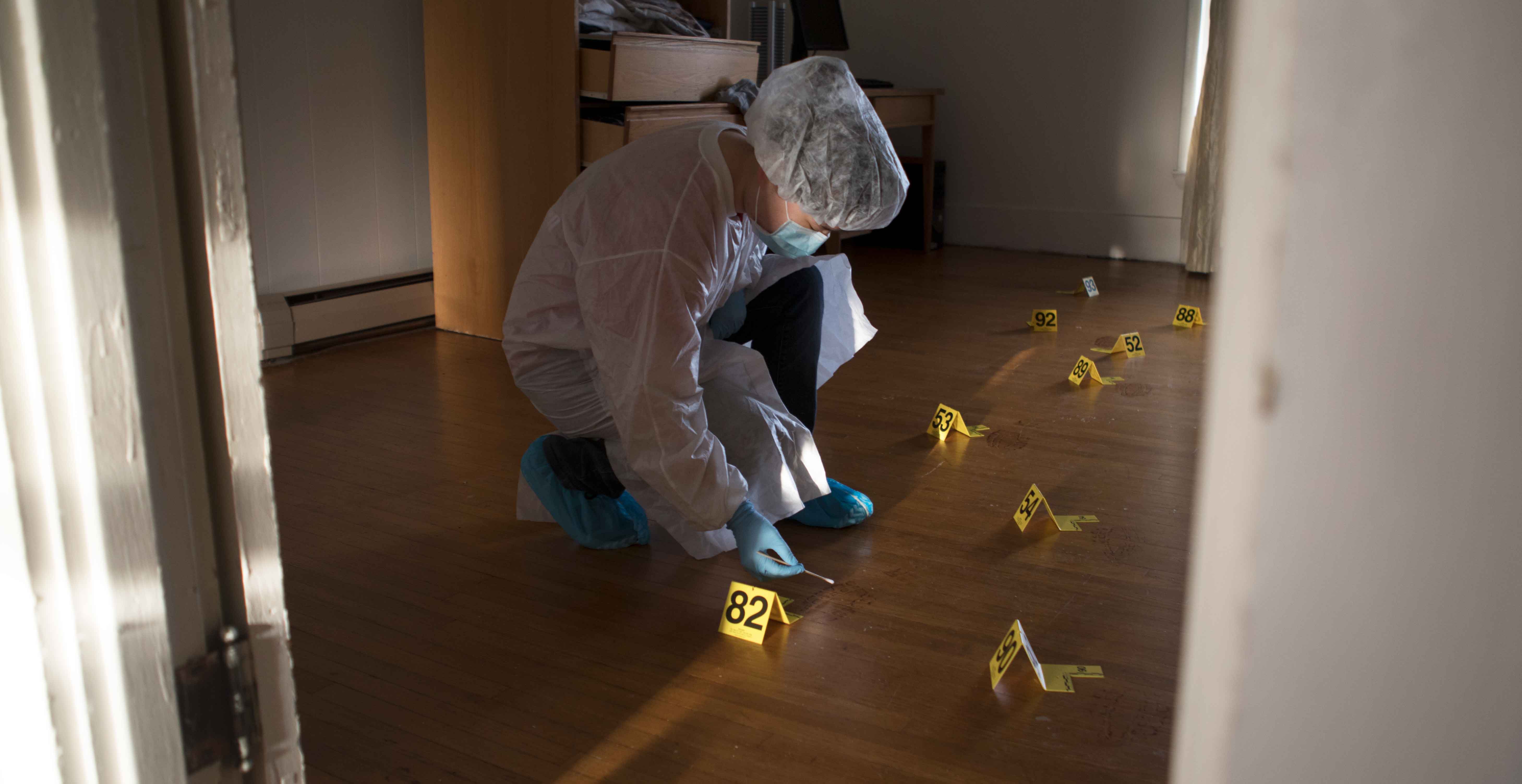 forensic biology crime house 