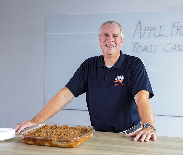 Photo of Jed with is baked treat