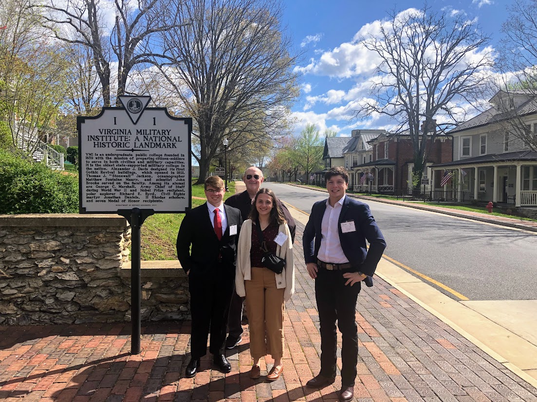 Professor Russ Crawford took three ONU students to the Virginia Military Institute for a Phi Alpha Theta regional meeting.