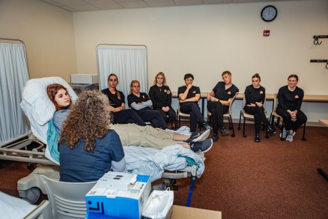 Photo from the Nursing Simulation, encountering trauma