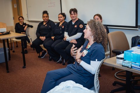 Photo from the Nursing Simulation, giving power back to the victim