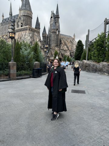 Photo of Grace at Universal Studios