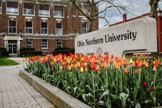 Ohio Northern University sign