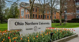 Photo of ONU with the sign in the foreground