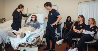 Photo from the nursing simulation