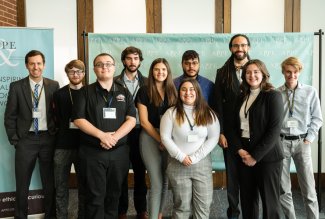 Ohio Northern Universitys 2022-23 Ethics Bowl team members and coaches.