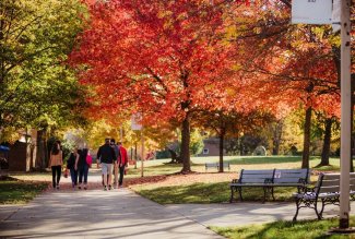 Fall color at Ohio Northern University.