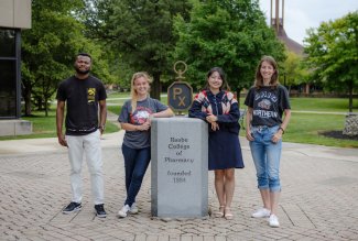 Pharmacy exchange students visiting Ohio Northern University in summer '22.