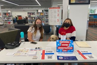 Ohio Northern University ICAPP students during a voter registration drive.